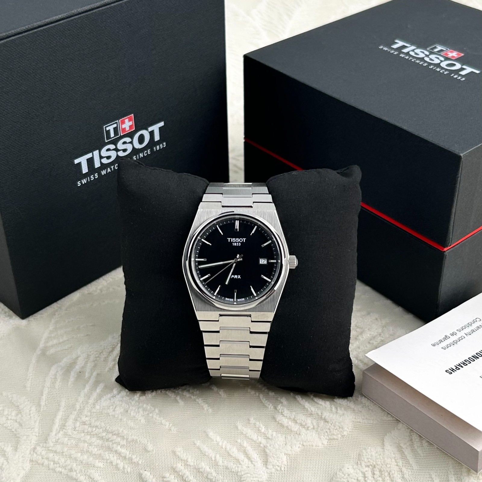 Tissot PRX 40mm stainless steel Black Dial Men’s Quartz Watch T137.410.11.051.00