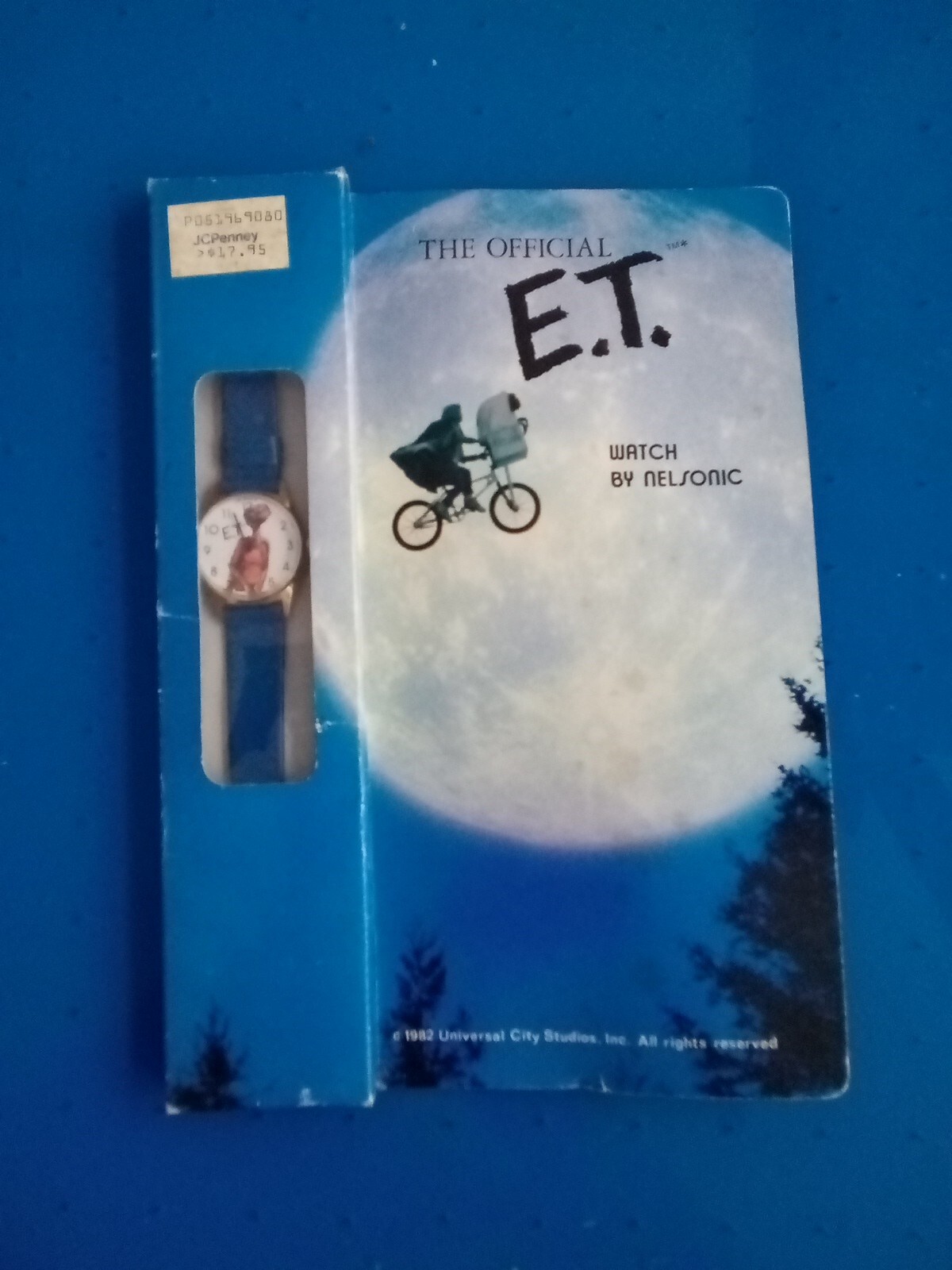 Vintage NEW E.T. Analog Watch Delsonic 1982 Universal Studios Wristwatch Movie