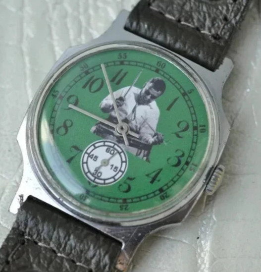 Drummer Buddy Rich WATCH ZIM-POBEDA Vintage Wrist Soviet Mechanical