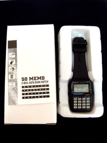 Data Bank Calculator 50 Memory Smart Watch