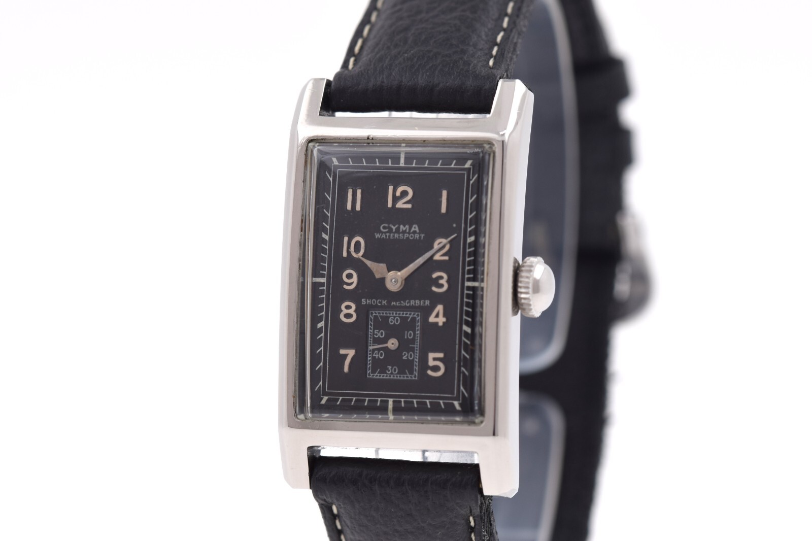CYMA Watersport Rectangular Tank Ultra Rare Vintage Watch Caliber 364K (SO1541)