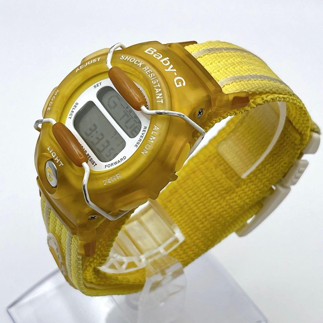 CASIO Baby G BG 350 Yellow Ladies Watch Working