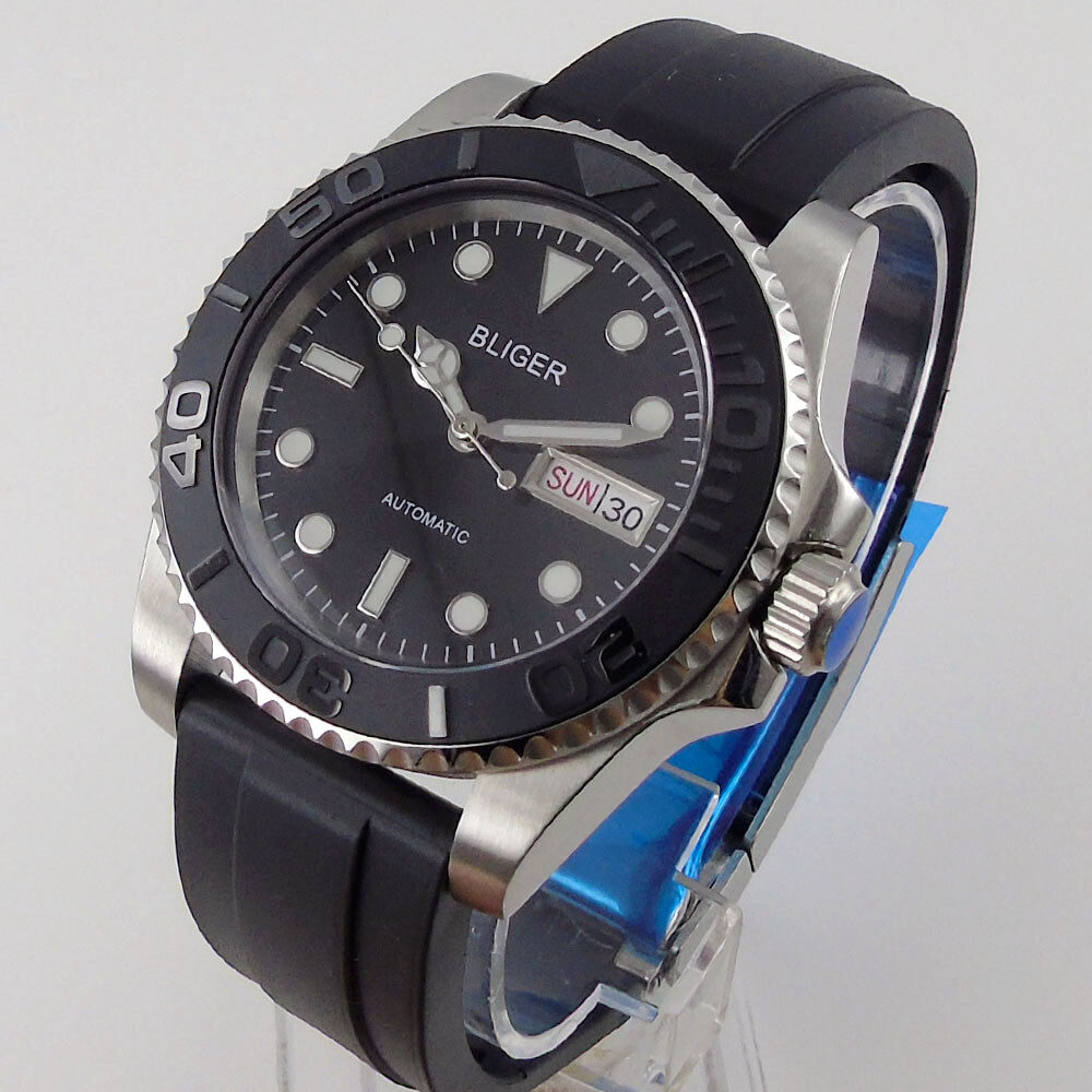 Bliger Men’s Watch Japan NH36 Automatic Movement Week Date Window Sapphire Glass