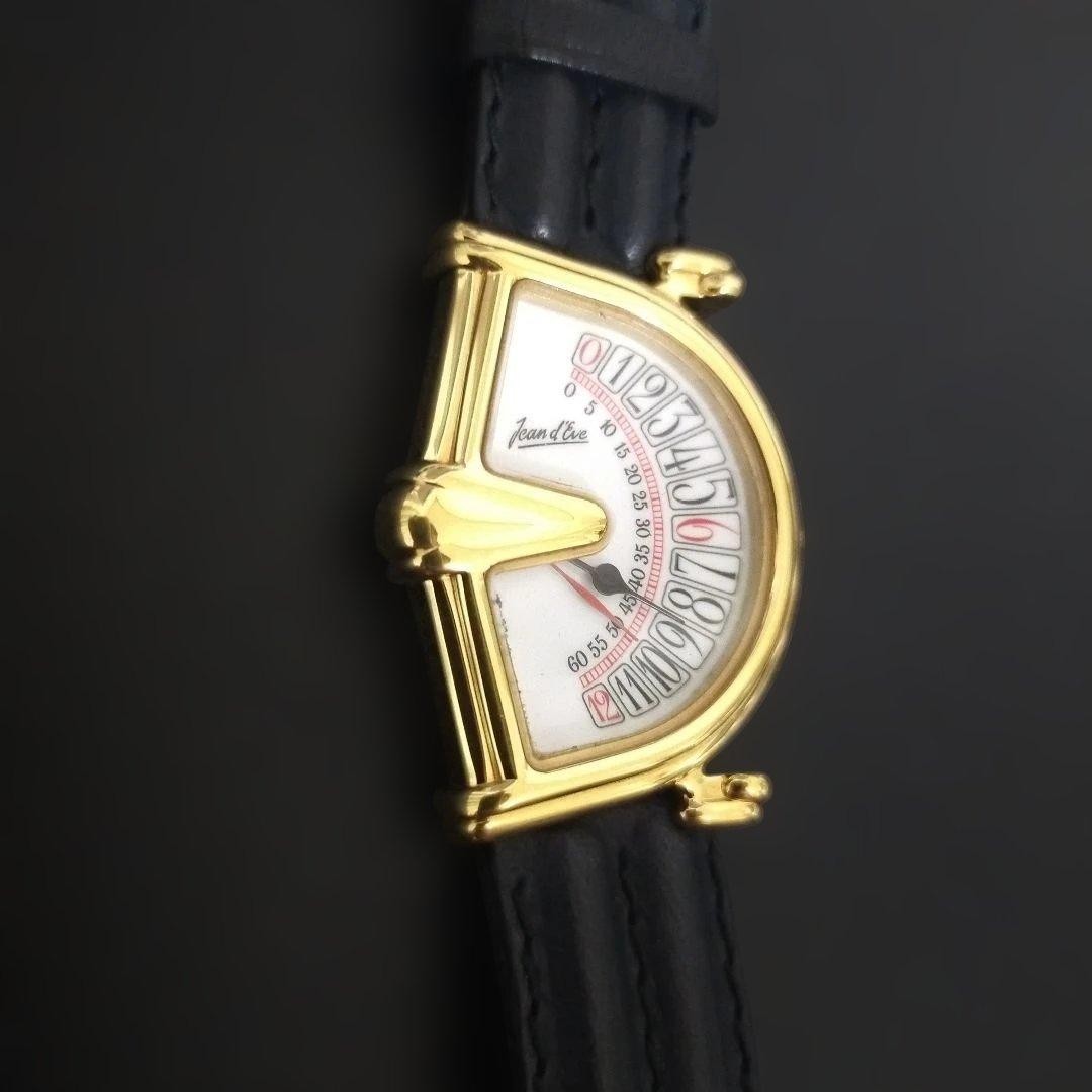 Jean d’Eve Sectora Retrograde Quartz Watch Gold Dial