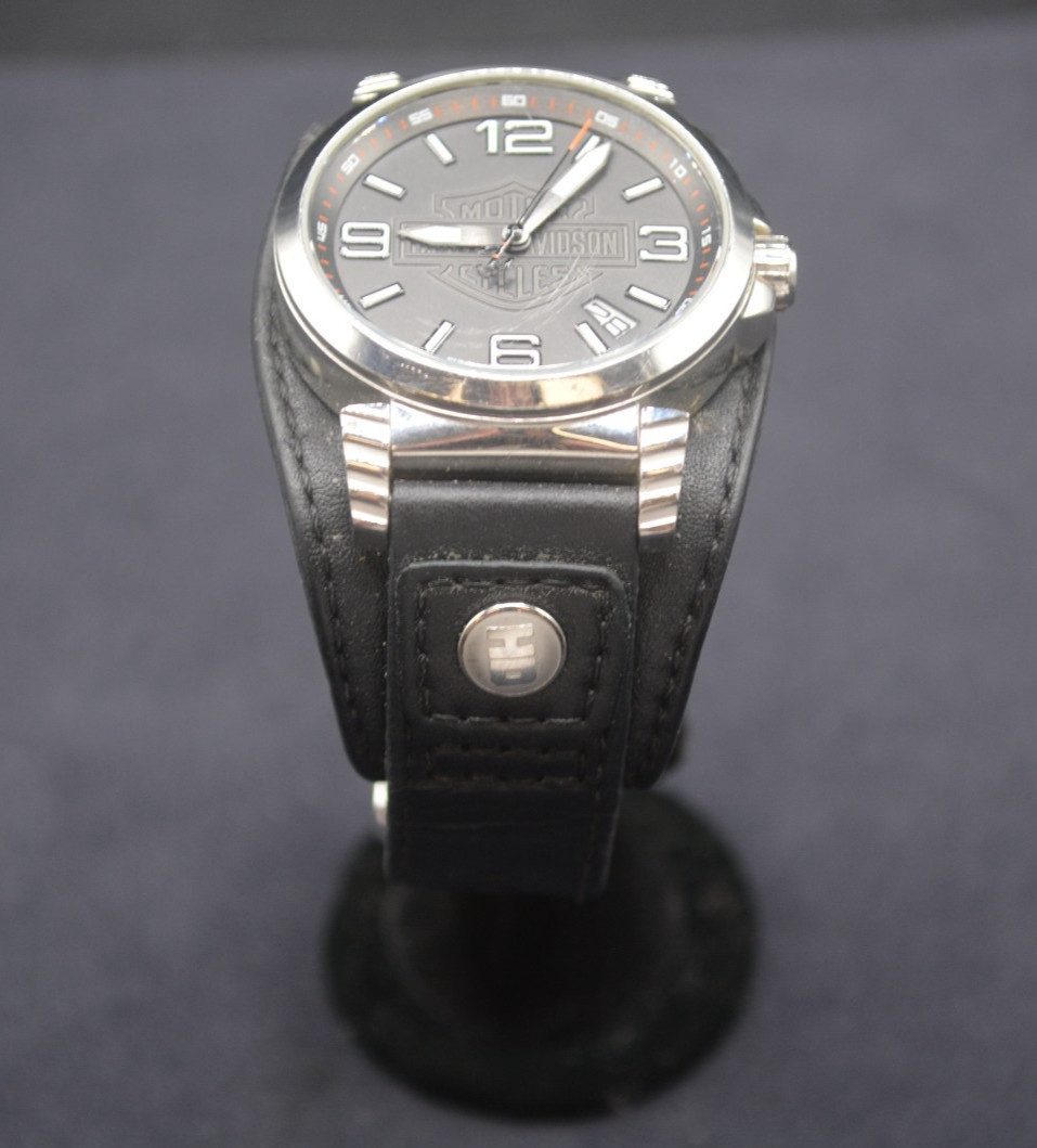 BULOVA Harley Davidson Watch 76B163 *Pre-owned* FREE SHIPPING