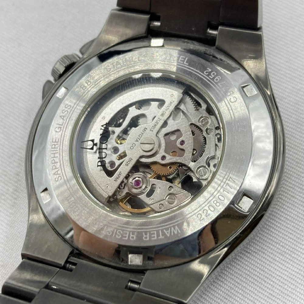 Bulova Automatic Watch 98A179 Stainless Steel Men’s From Japan