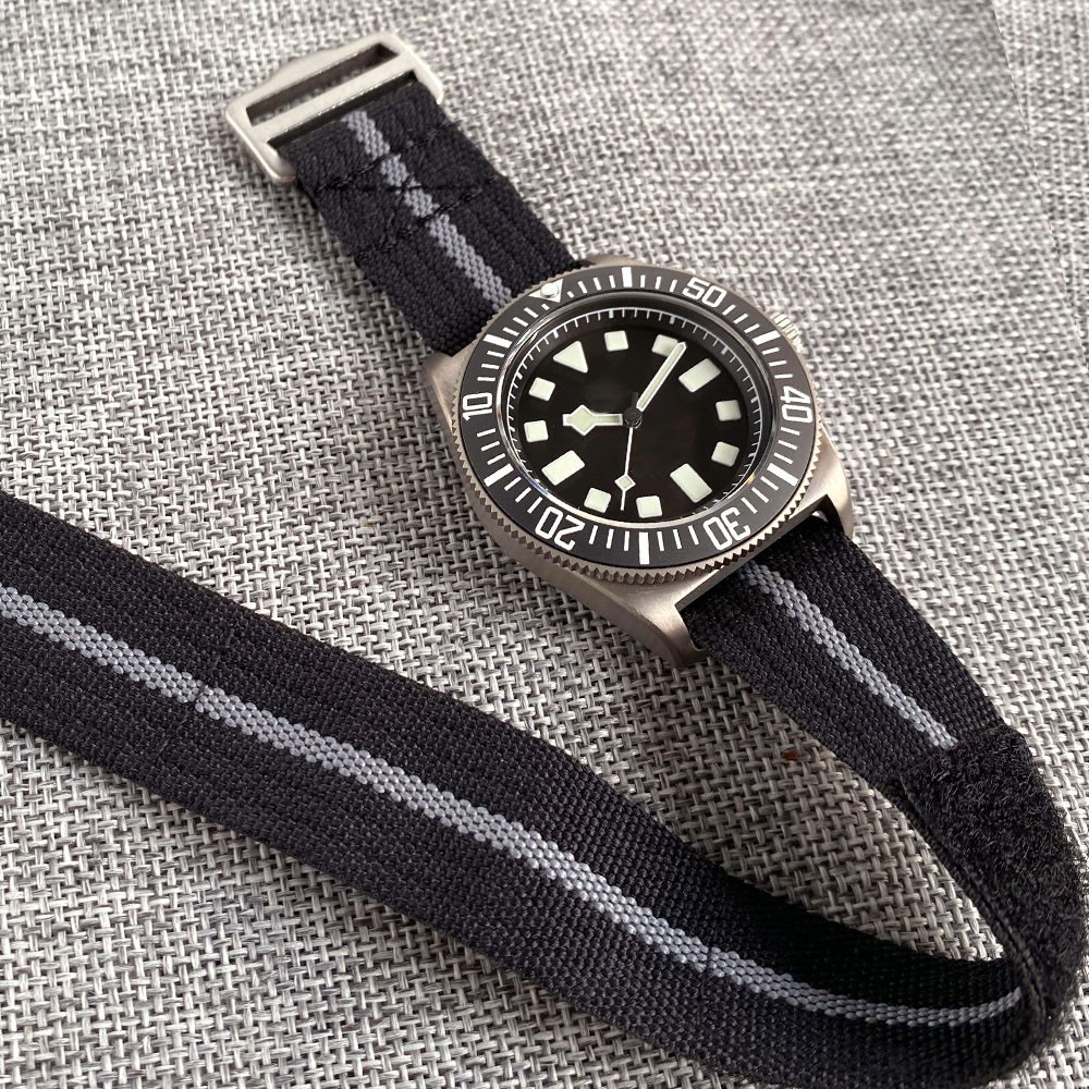 42mm Tactical Frog Titanium NH35 200M Diver Watch Men Sapphire Ceramic Bezel