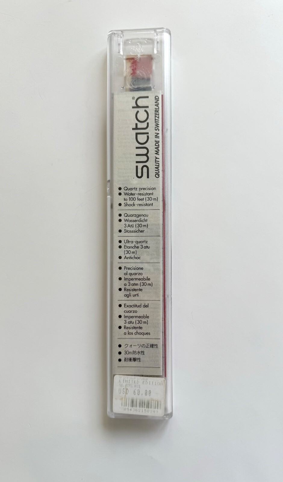 SWATCH Watch Limited Edition by Kveta Pacovska 1997 GK249 Scribbler