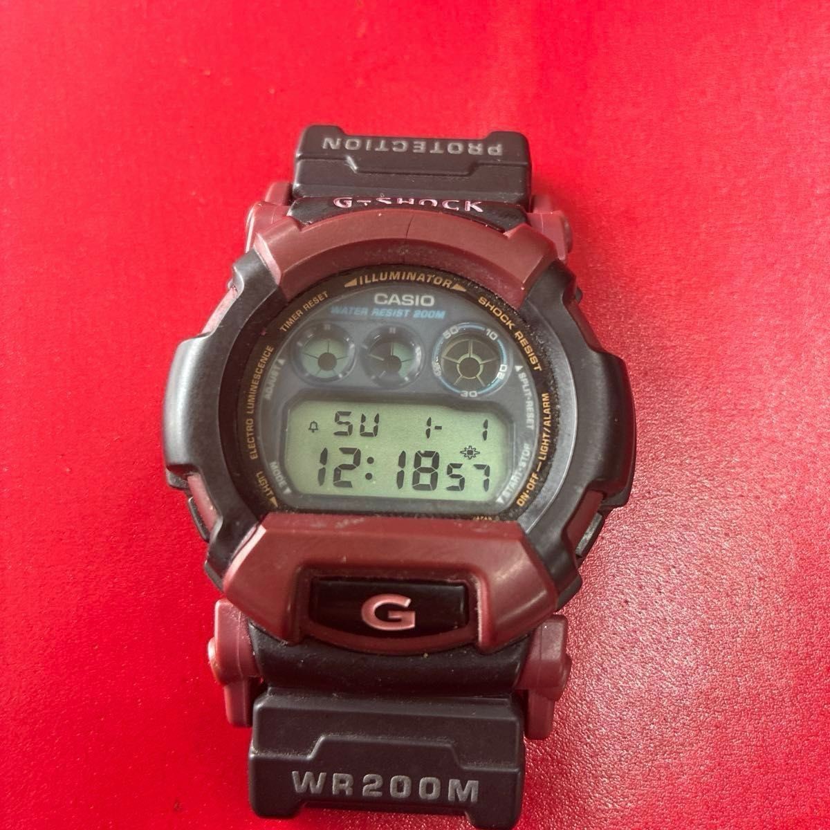 ⌚???? CASIO G-SHOCK DW-002 Vintage Digital Watch Working New Battery Parts Japan