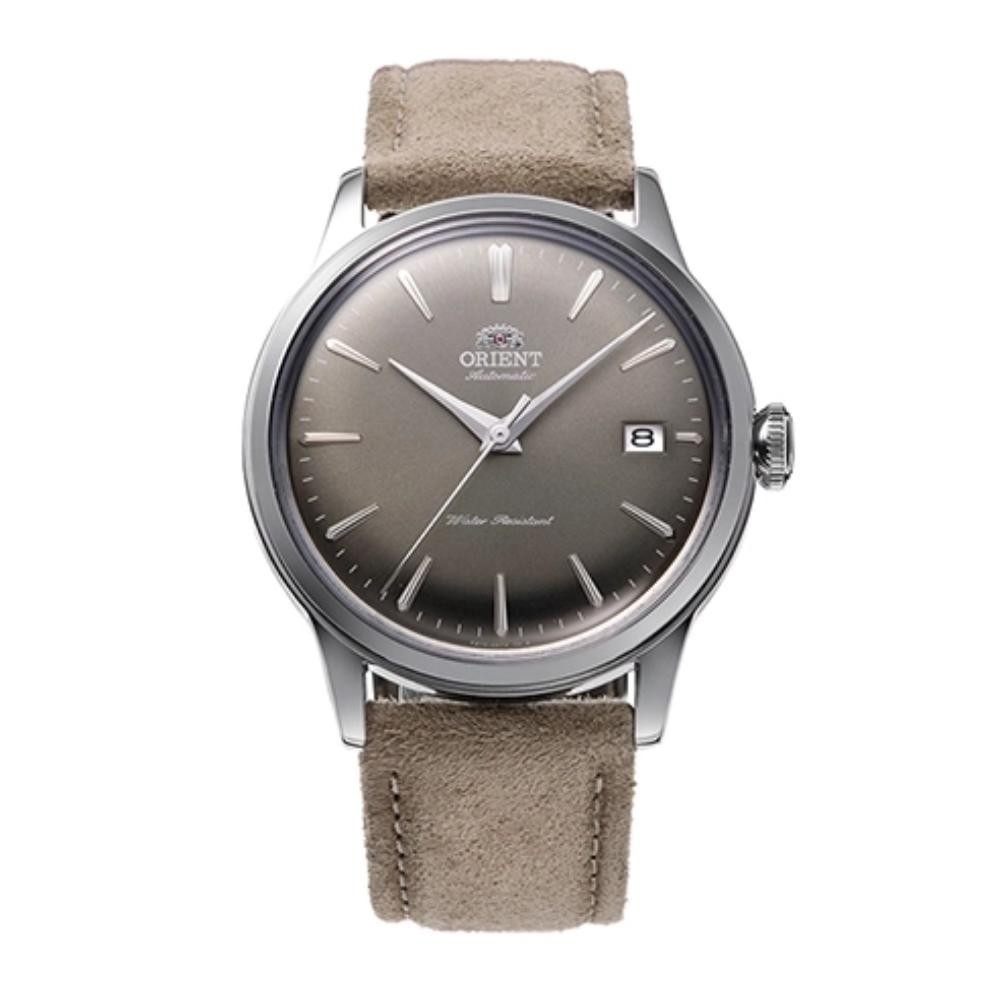 Orient Bambino RA-AC0M13N Men’s Beige Leather Strap Black Dial Watch 38.4 mm