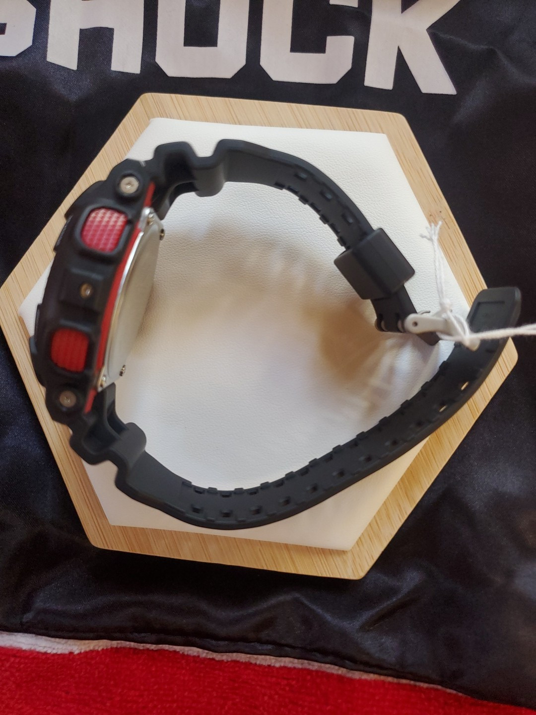 BRAND NEW AUTHENTIC CASIO G-SHOCK RED, BLACK, AND WHITE CHRONOGRAPH GA100-1A4