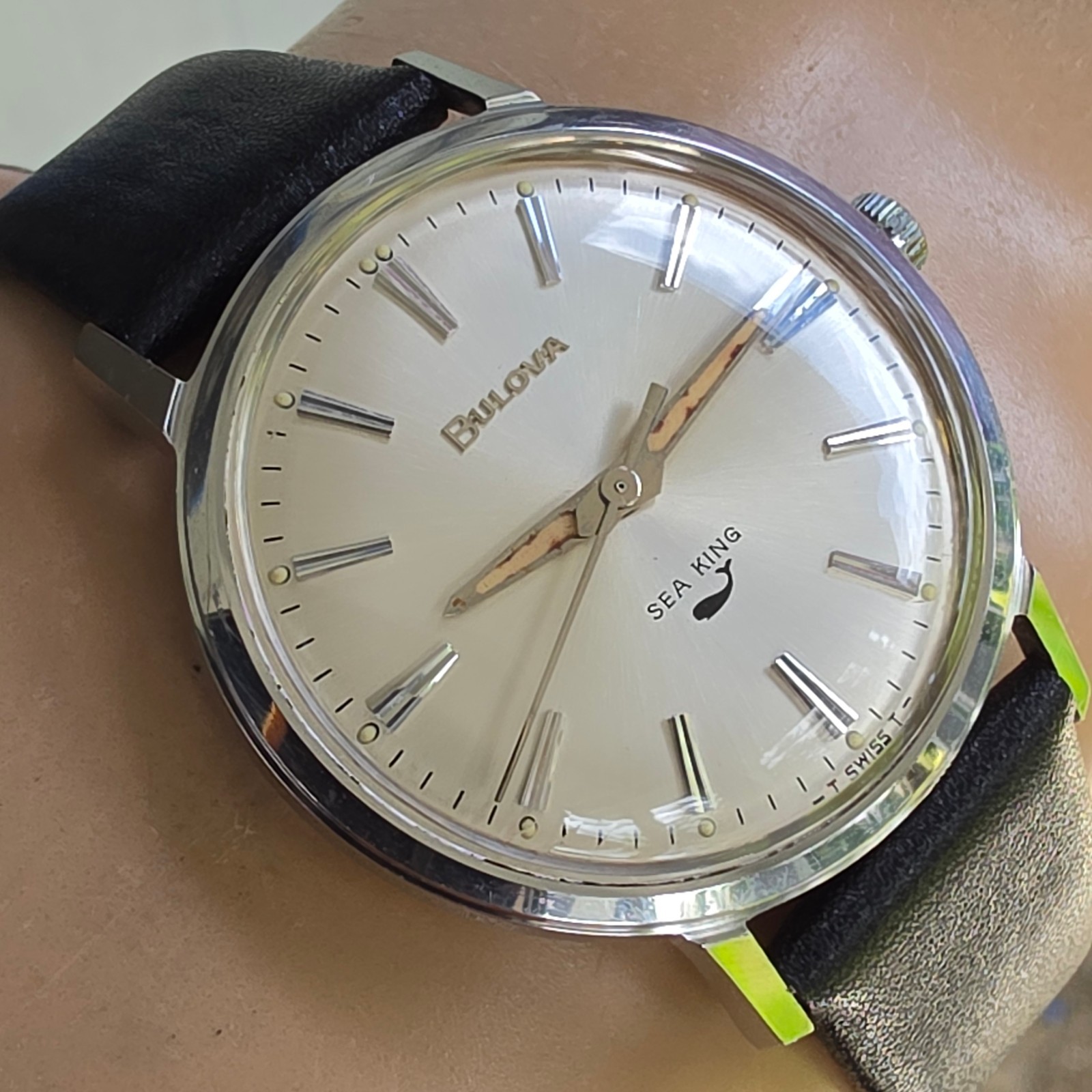 Vintage BULOVA SEA KING men’s manual wind watch 11BLC swiss 1966