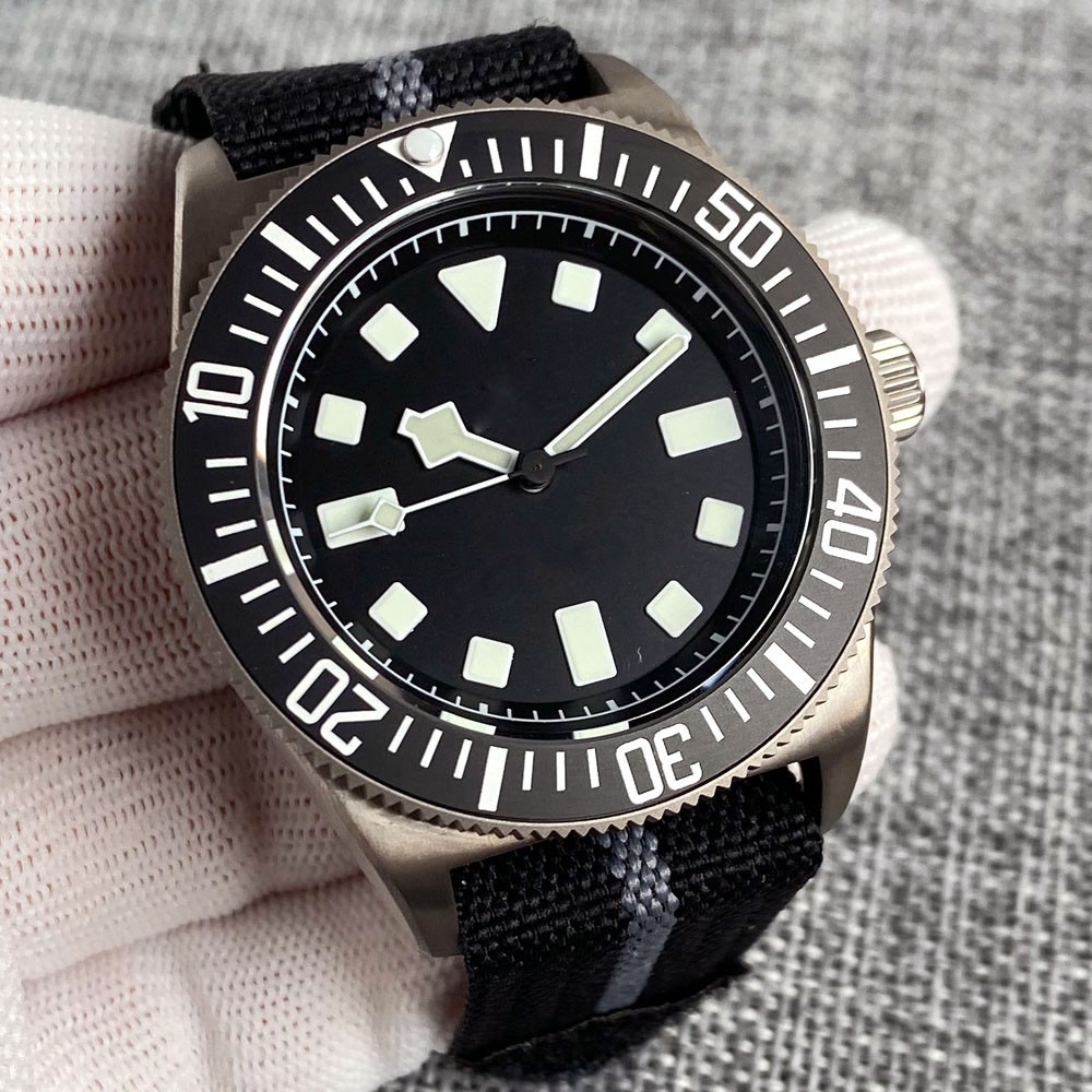 42mm Tactical Frog Titanium NH35 200M Diver Watch Men Sapphire Ceramic Bezel