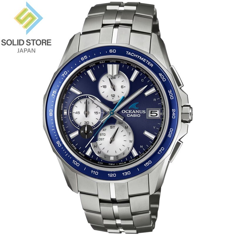 CASIO OCEANUS OCW-S7000F-2AJF Manta Titanium Bluetooth Radio Solar Watch 42.8mm