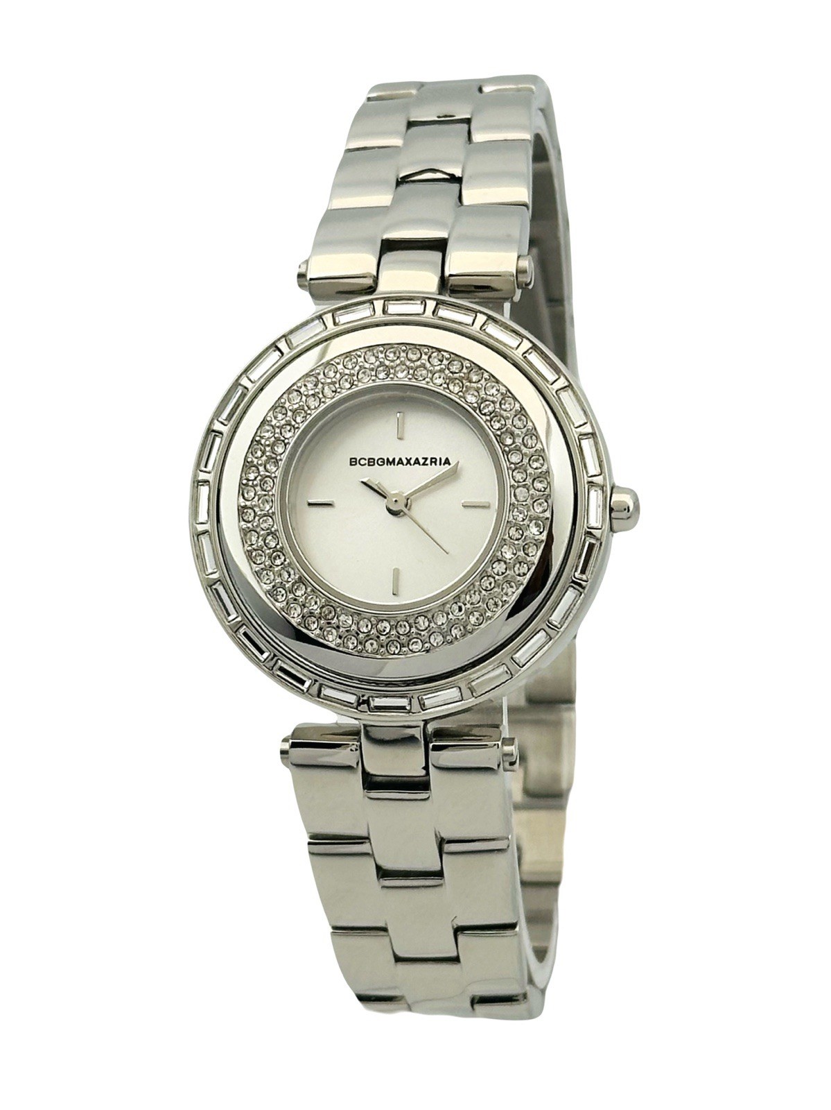 BCBGMAXAZRIA Ladies BG8314 Pirouett Steel Case sparkling studding Watch