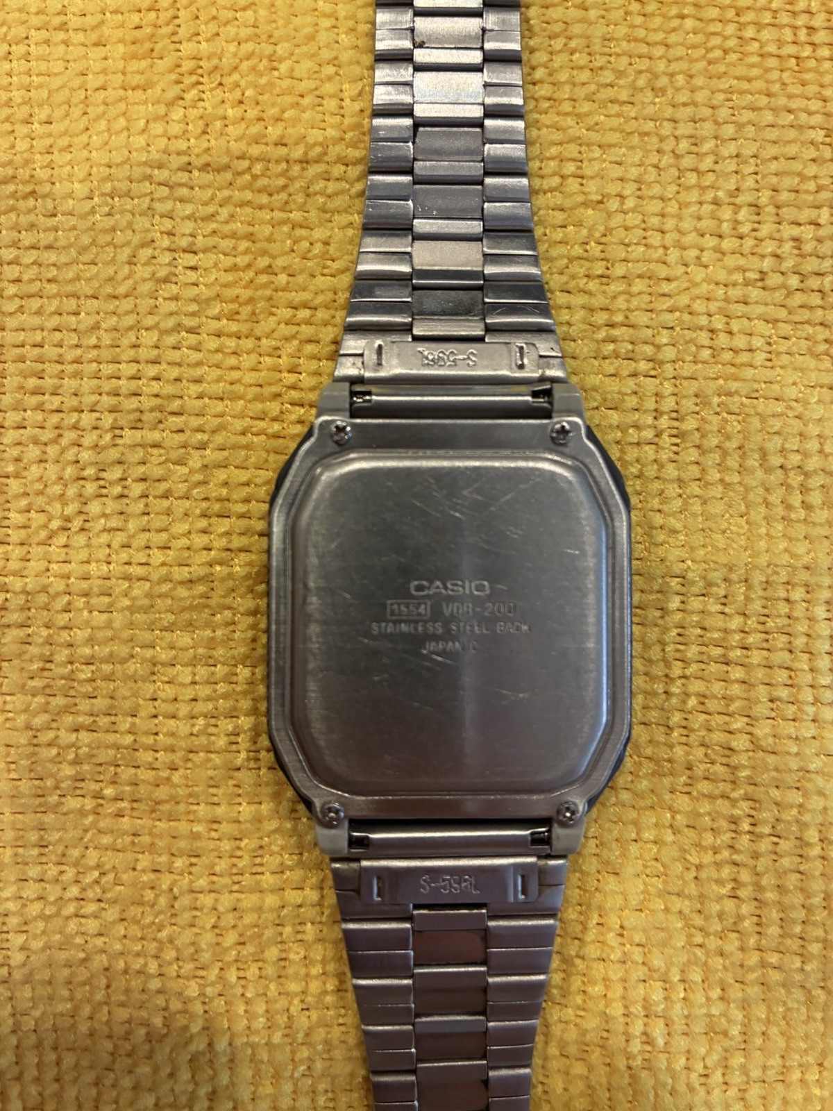 Casio VDB-200 Digital Touchscreen Watch Alarm Stopwatch Silver Steel