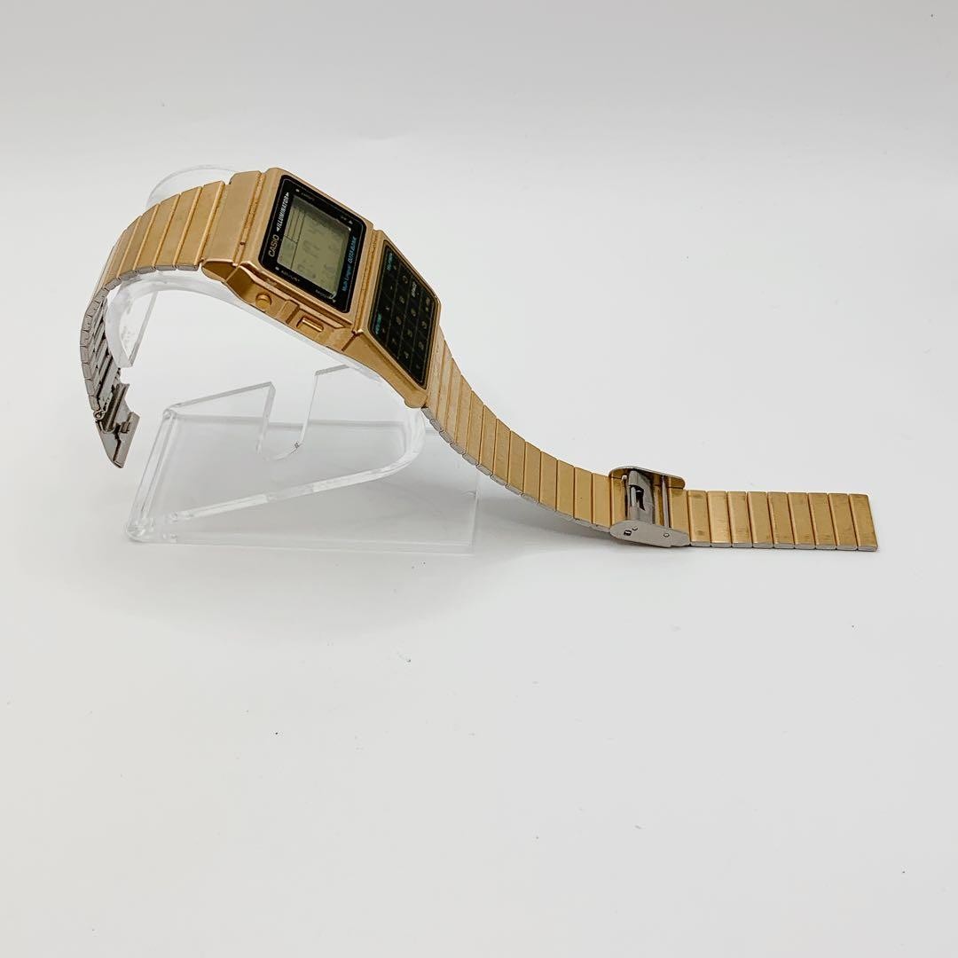 CASIO Data Bank Gold Digital Watch Men’s Calculator Retro Style