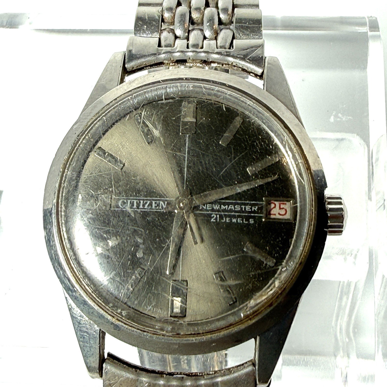 VINTAGE CITIZEN Newmaster Manual wind Men’s Mechanical 21 Jewels Watch Working