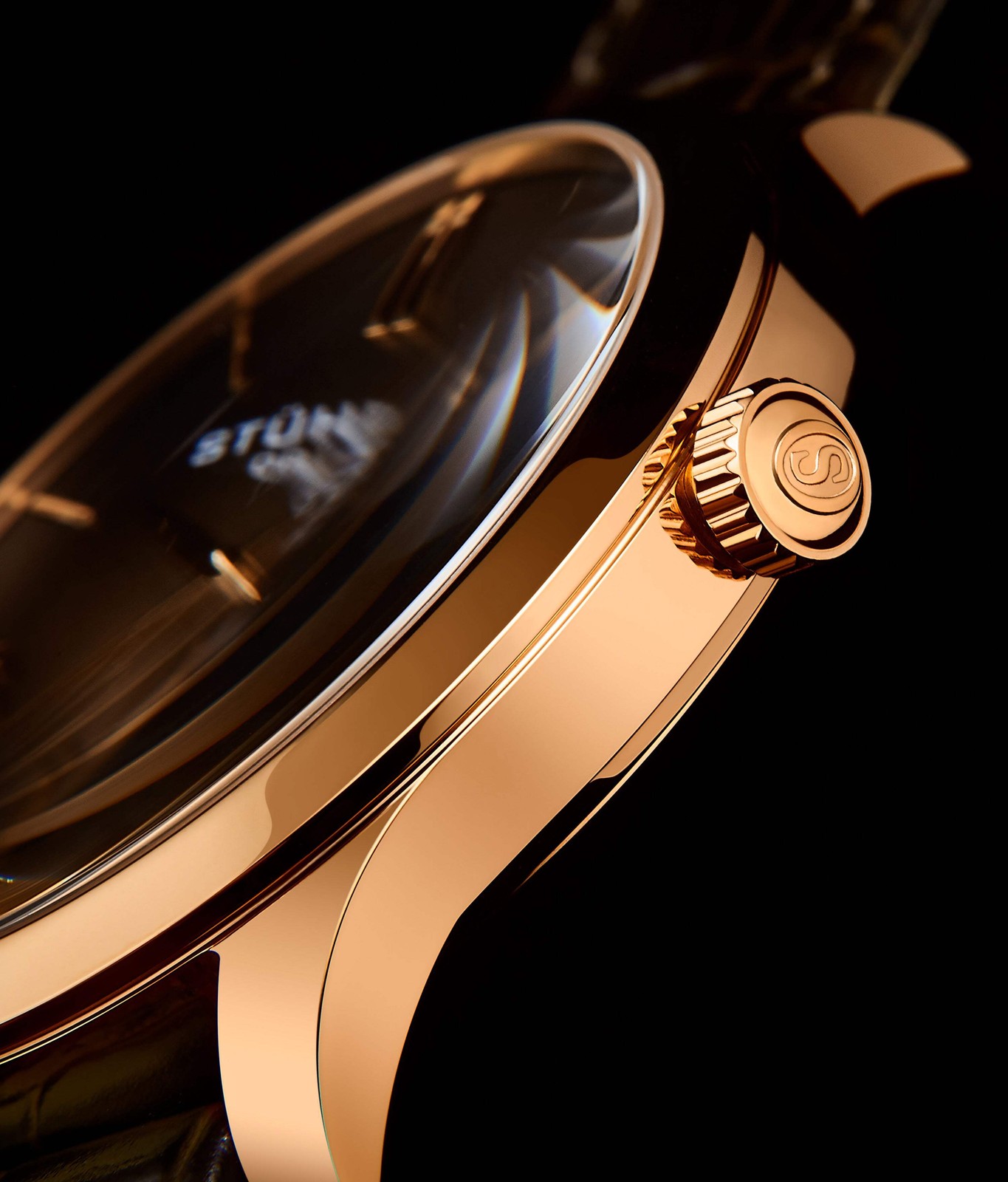 Symphony Rose/ Brown | Black Dial Wristwatch 4014.3