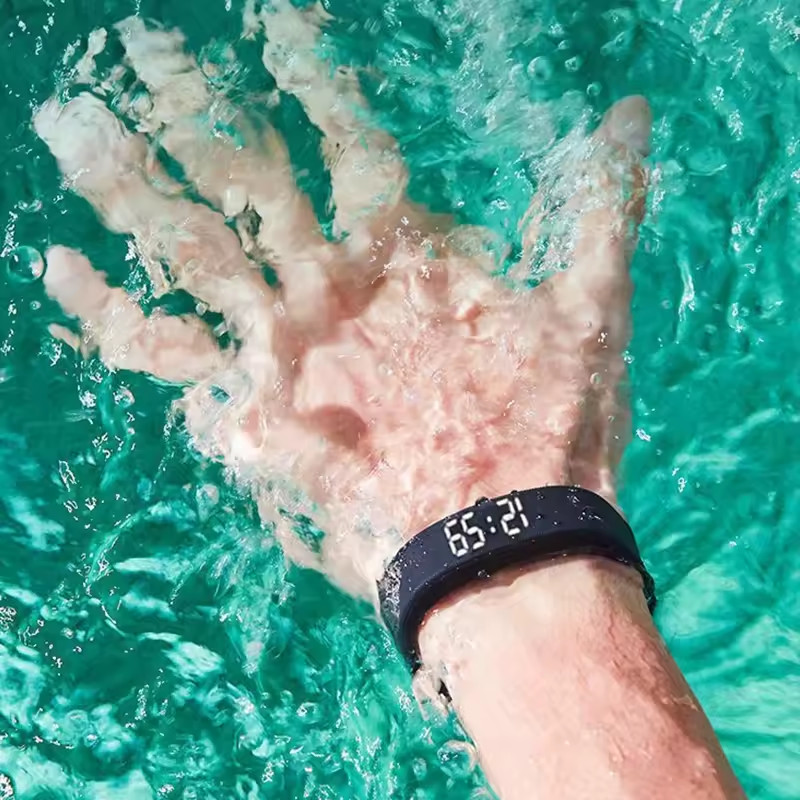 Waterproof Alarm Watch– Silent Vibration Wake-Up Wristband for Deep Sleeper