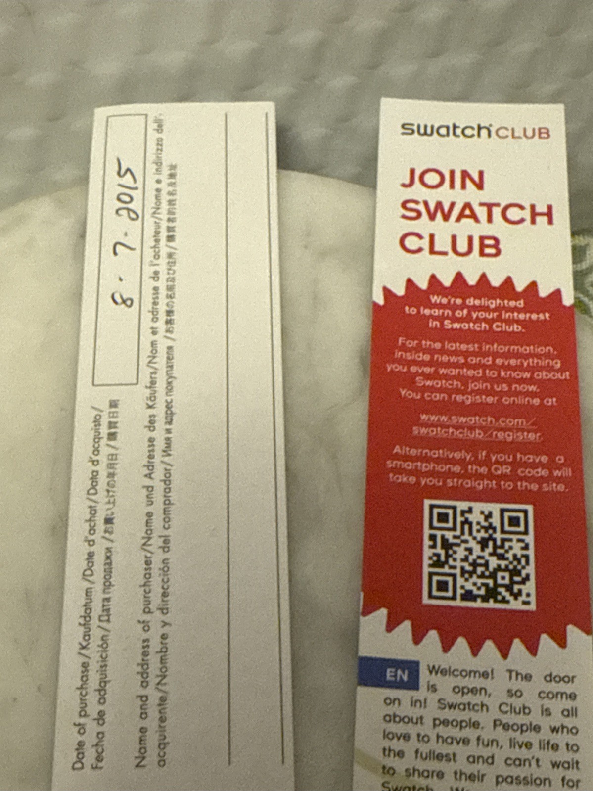 SWATCH WATCH NEW GENT BLUE PINE NEW WITH CASE AND PAPERS SUOK 706 2015