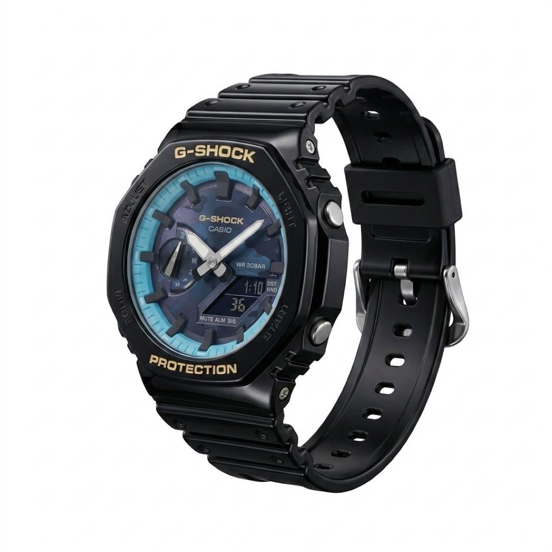 g SHOCK 2100 Dial Camouflage Tiffany Blue Original