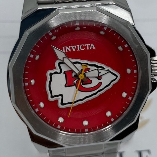 Invicta NFL Kansas City Chiefs Men’s Watch – 42mm, Steel (47928)