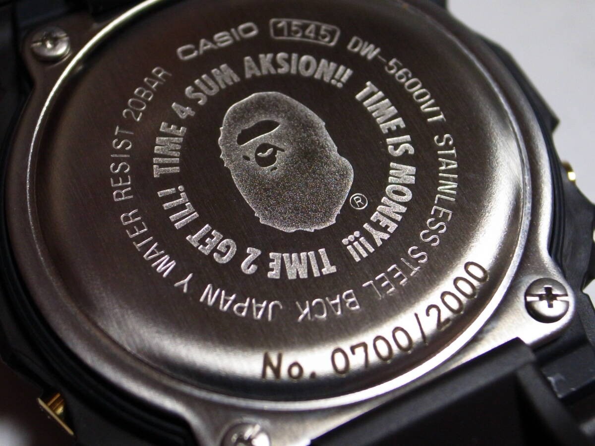 [Free Shipping] Extremely Rare Collaboration,A BATHING APE × CASIO,DW-5600