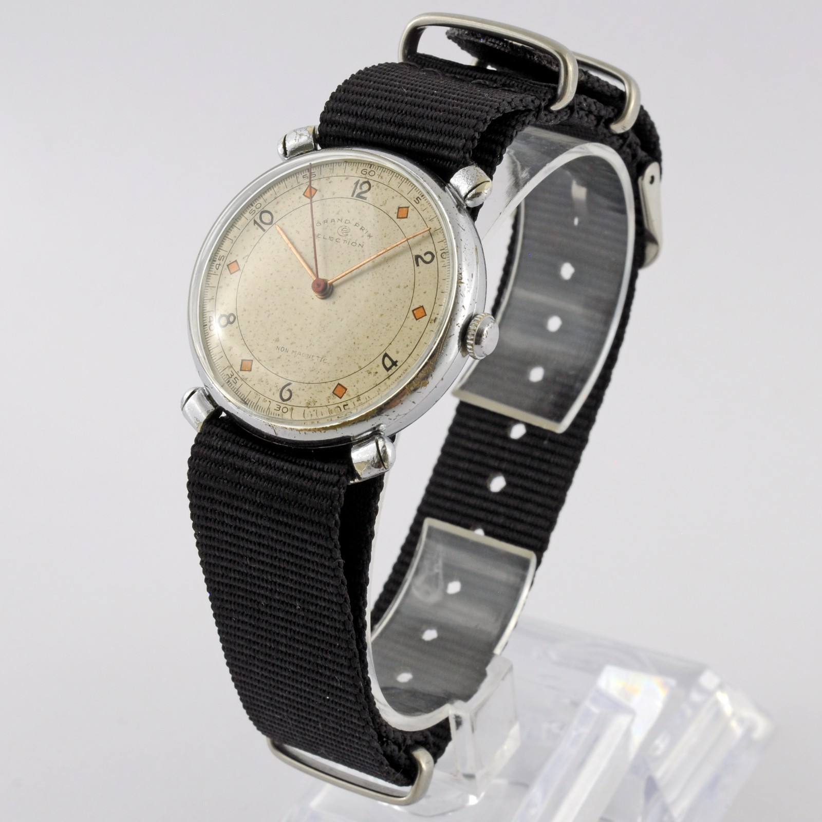 SWISS AUTHENTIC ELECTION SPECIAL FIXED FLARED LUGS MANUAL WIND WORKING 1940’S