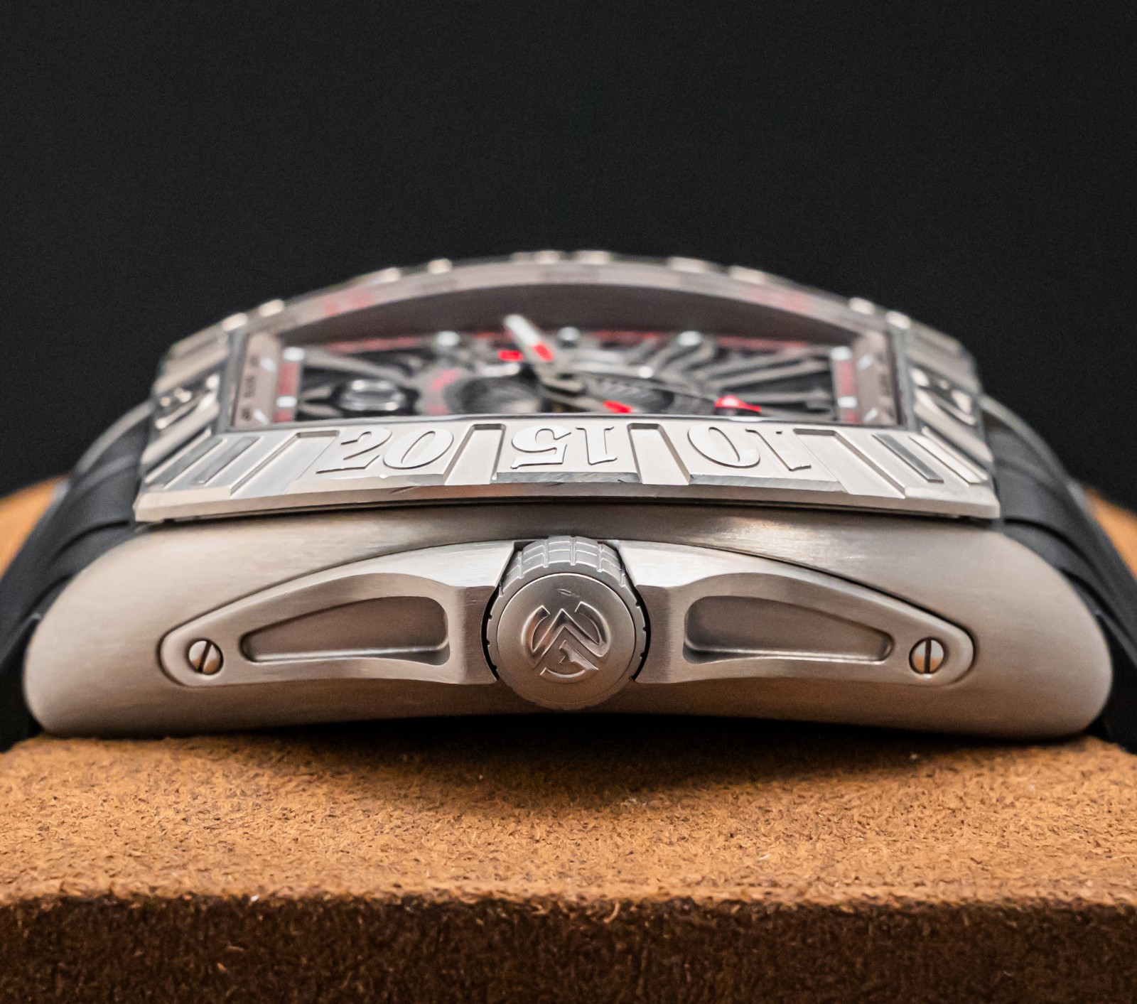 Franck Muller Conquistador Sport GPG Box Gray/Red Dial 8900 SCDT GPG TTGR