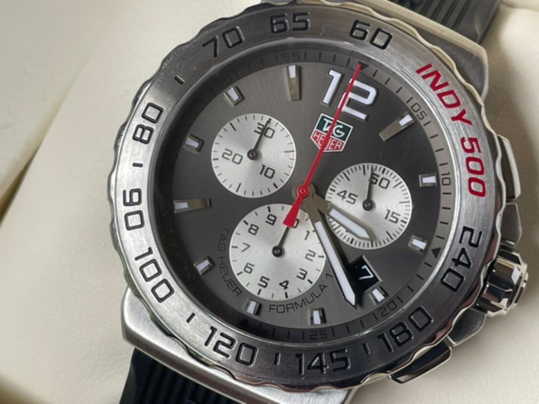Tag Heuer Indy 500 Quartz Chronograph Watch 42mm Wrist 20cm 7.87in Working