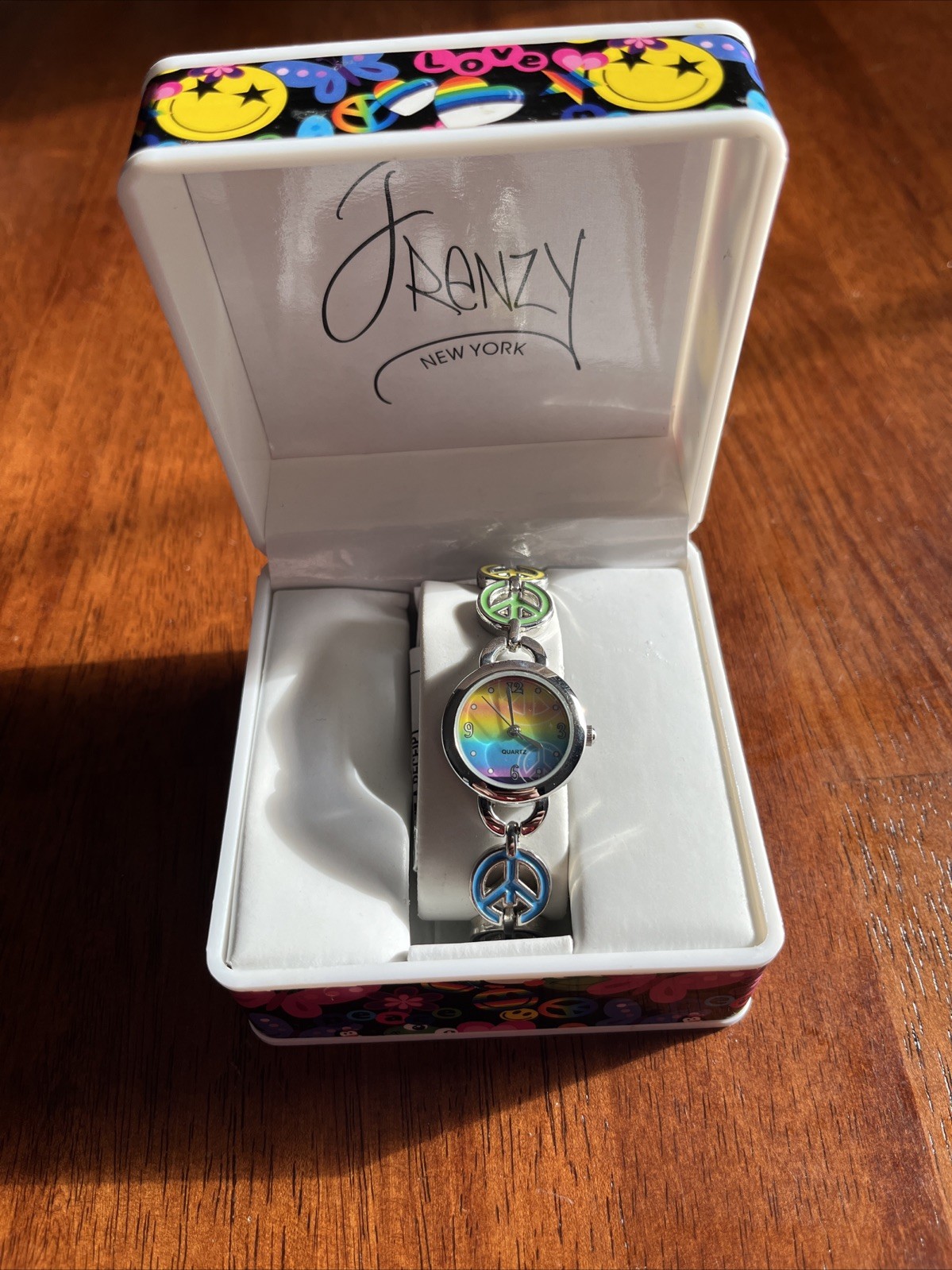 Vintage Frenzy New York Peace Sign Watch