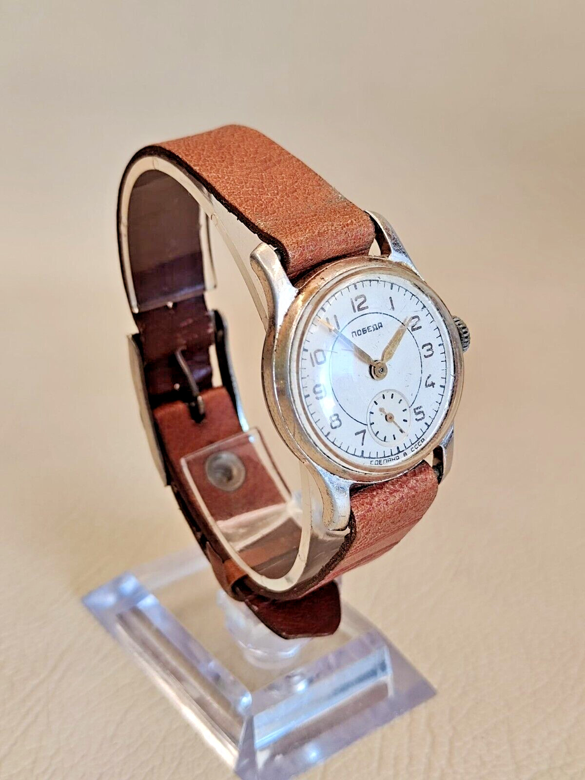 1962 POBEDA PChZ 2602 Vintage Soviet Military Mechanical Men’s Wristwatch, USSR
