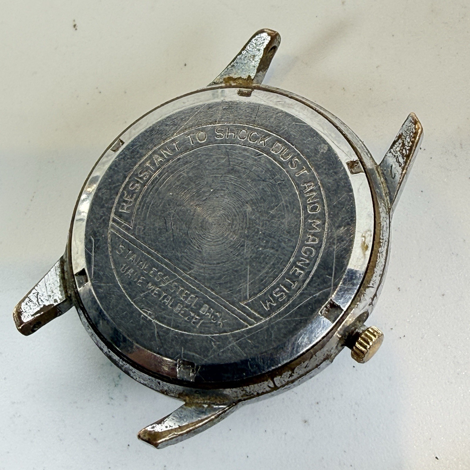 Vintage CALVERT 17J Incabloc Anti-Magnetic Mechanical Swiss Made Watch For Parts