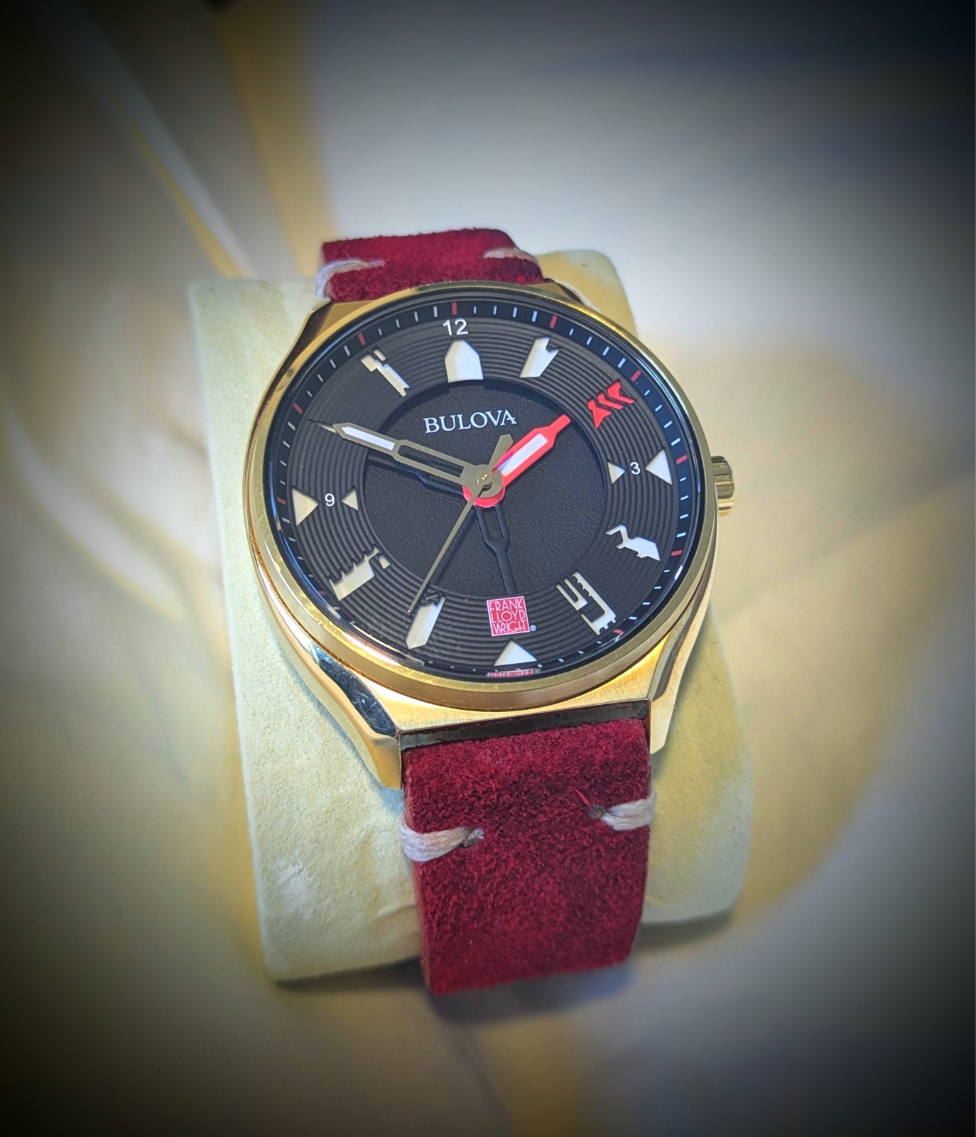 Bulova Frank Lloyd Wright Auto Men’s Model 97A192 As New