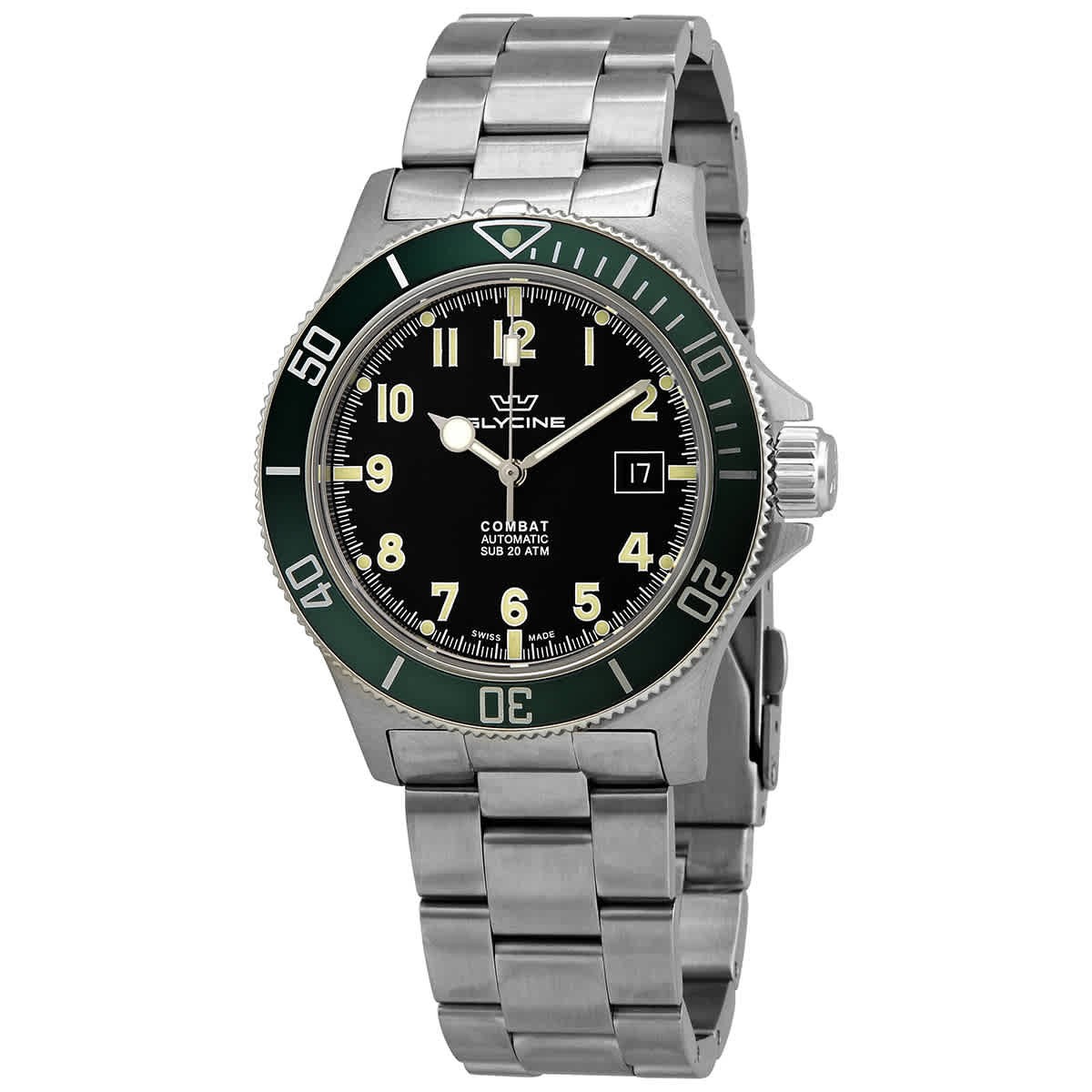 Glycine Combat Sub Automatic Black Dial Men’s Watch GL0253
