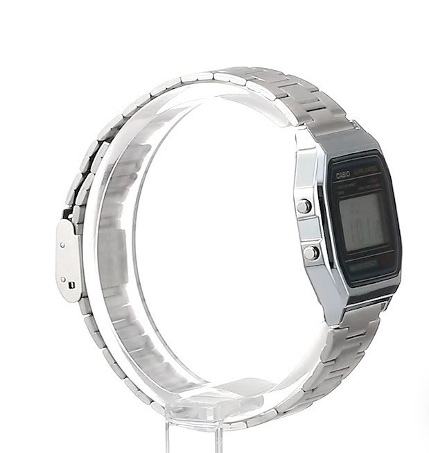 Casio A158WA-1JH Classic Digital Watch Silver Stainless Steel Alarm Japan