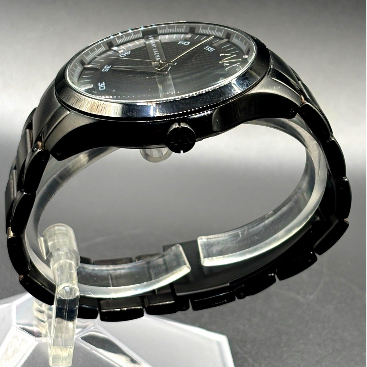 Armani Exchange AX2104 Hampton Black Ion Plated Men’s Watch Date 46mm