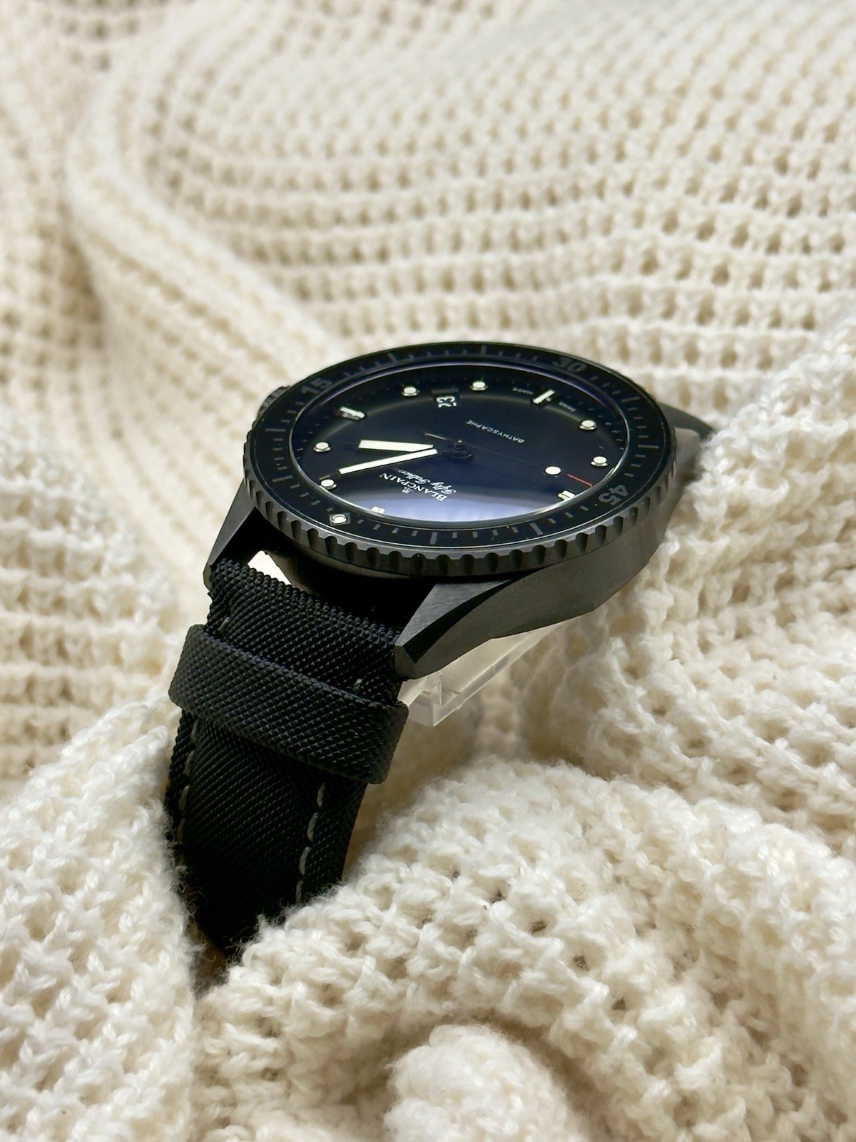 Blancpain Fifty Fathoms Bathyscaphe Ceramic 2024 43.6mm 5000-0130-B52A Full Set