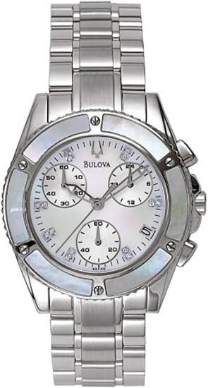 Bulova Women’s 96P25 Diamond Dial Chronograph Watch