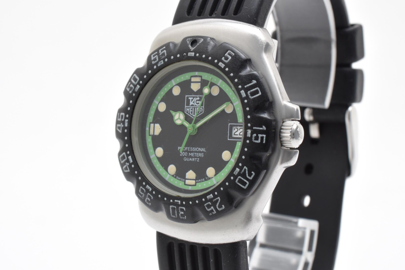 [ Exc+5 ] TAG Heuer Formula 1 Professional 375.513 200m Black Green Men’s Quartz