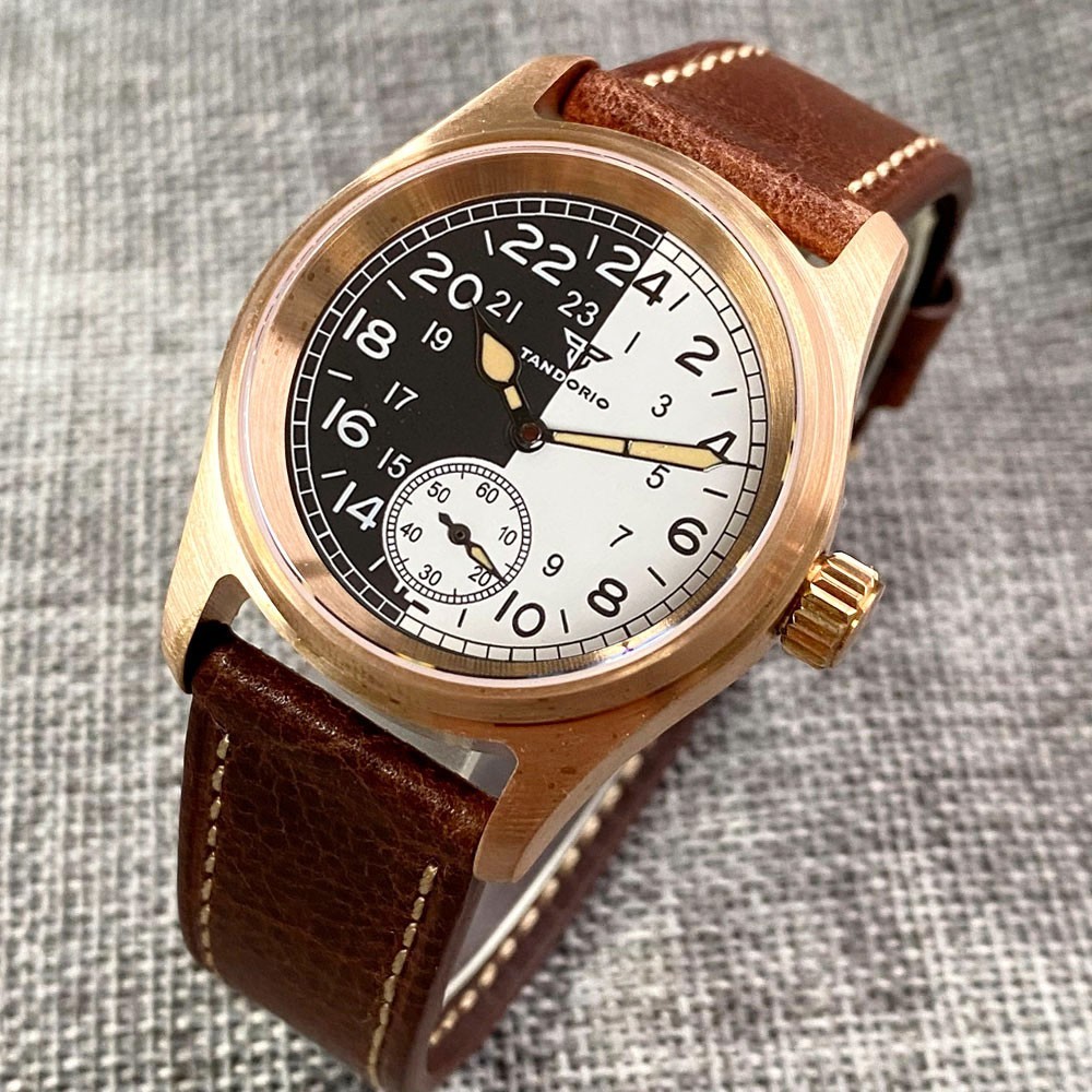 20ATM 36mm Pilot Vintage Sapphire Glass Automatic ST1701 Men Mechanical Watch