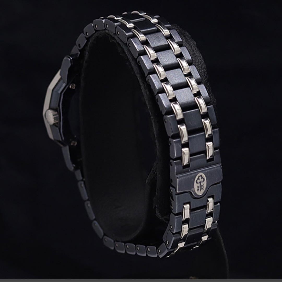 Corum Admiral’s Cup Watch Black Octagonal Case Multi-Flag Dial