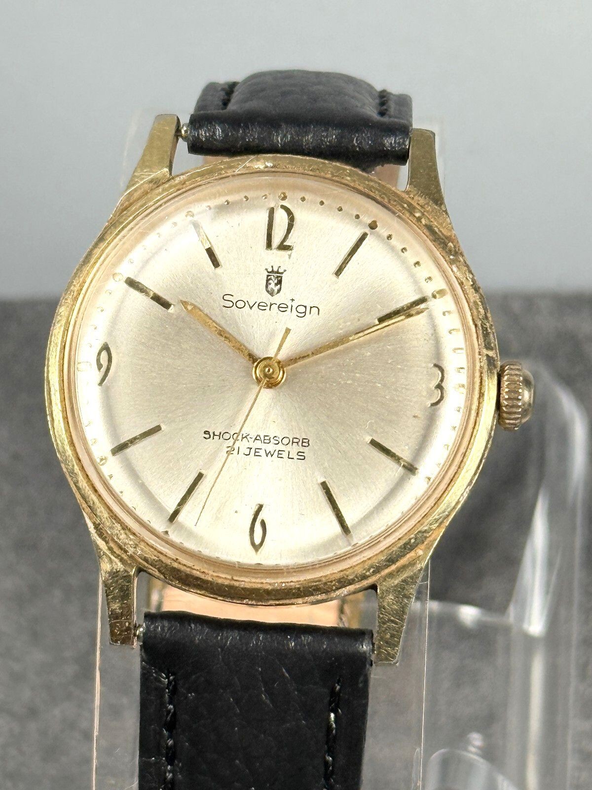 Vintage Sovereign 21 Jewels Manual Wind 33mm Men’s Watch Model 9021