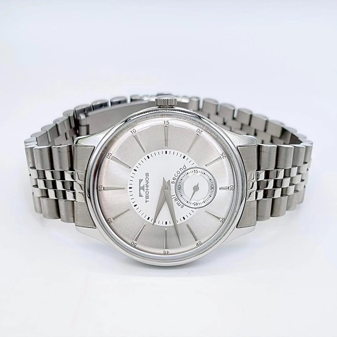 TECHNOS T6335 Mens Quartz Stainless Steel 44mm Analog Watch