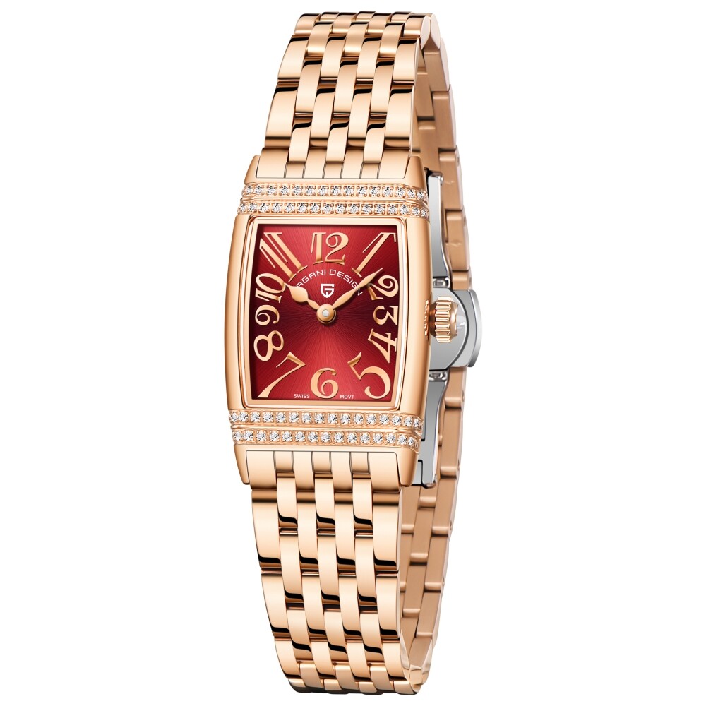 Womens Quartz Watch 50M Waterproof Swiss Movement Sapphire Glass Stainless Steel