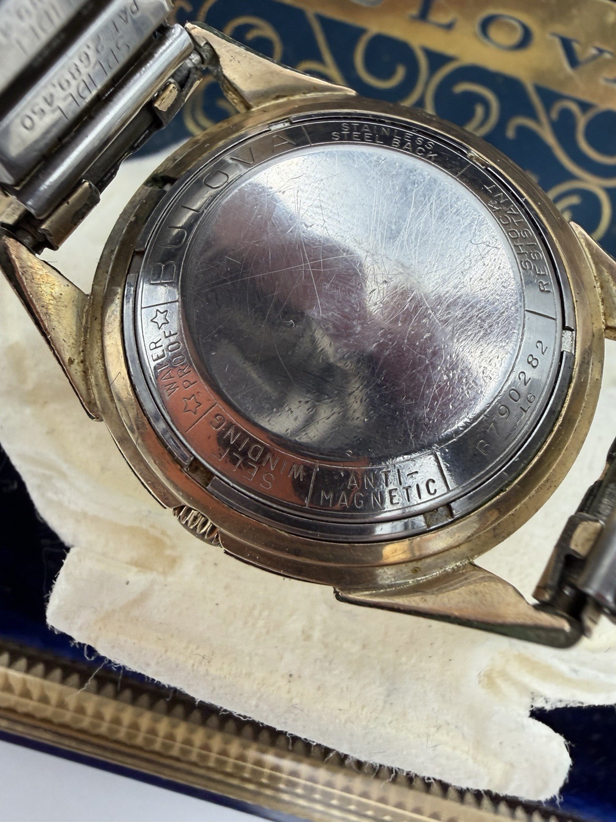 1956 Vintage Bulova 23-T 23 Jewel Self Winding Watch NOS Original Box Papers