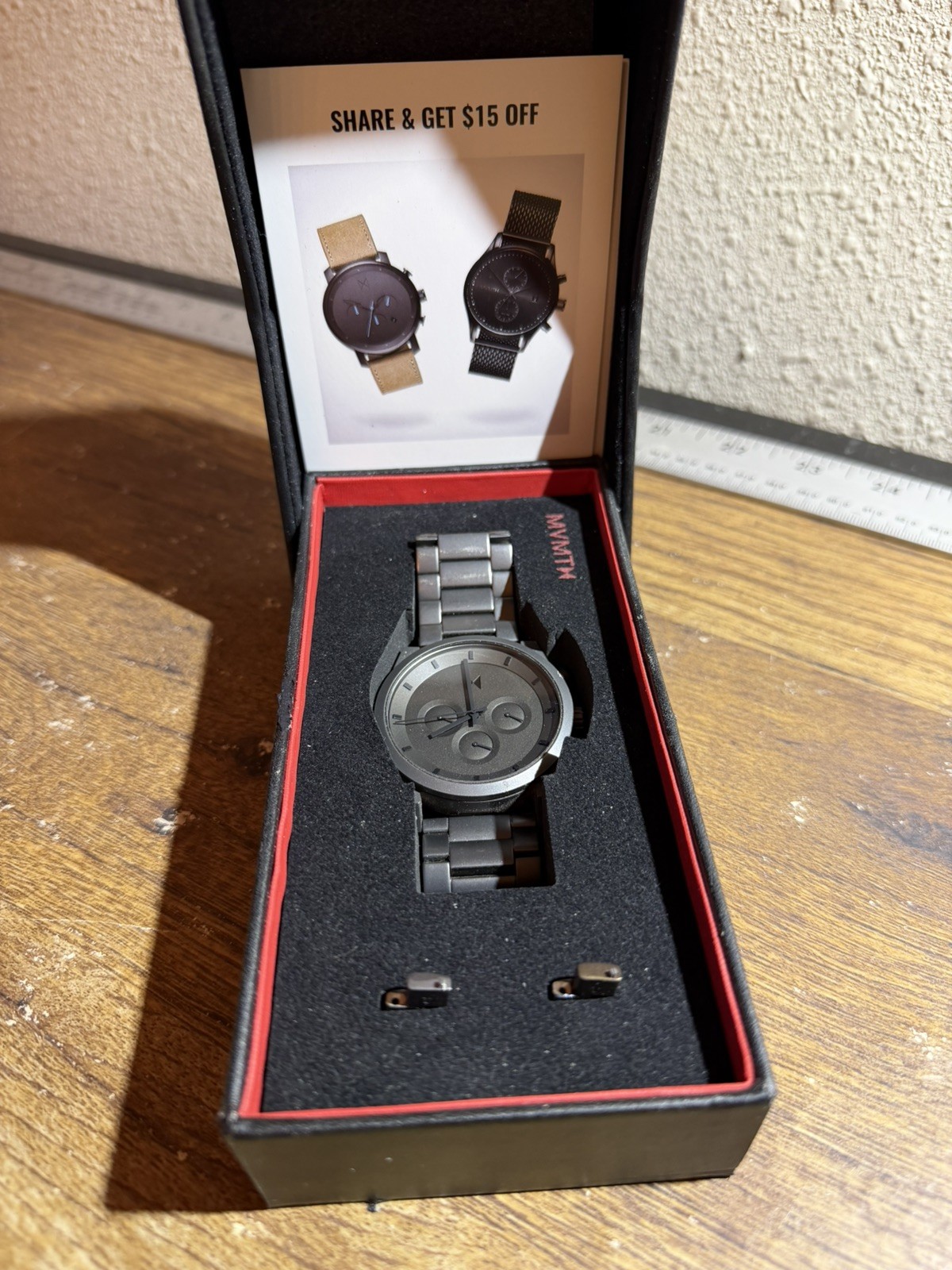 MVMT Men’s Chronograph Quartz Gray Stainless Steel Wristwatch A7