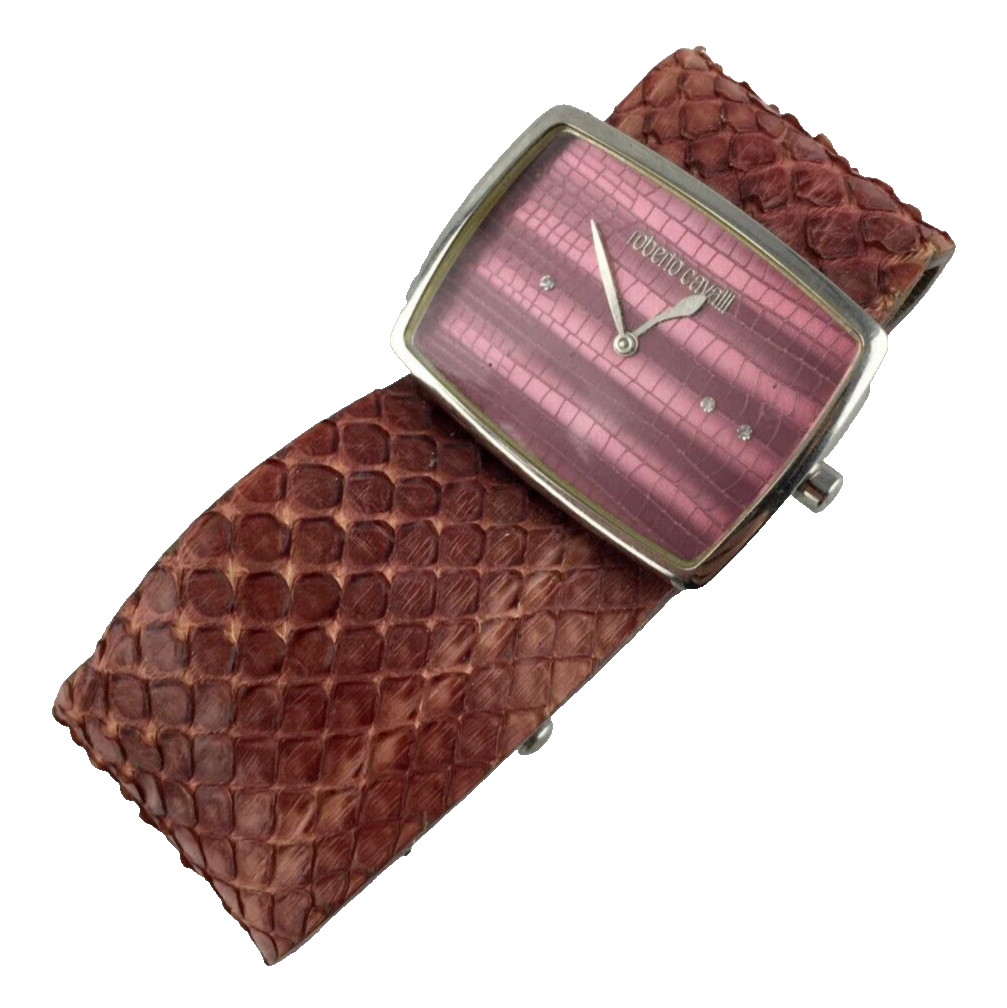 Roberto Cavalli Quartz 34mm Women’s Deployant Bracelet Watch with Buttons