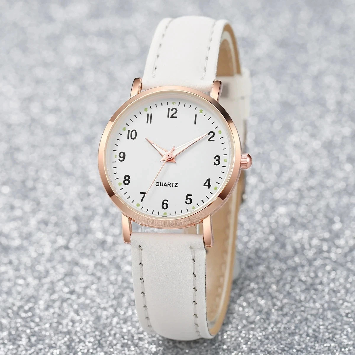 Women’s Watch Bracelet Leather Strap Band Luxury Woman Gift Quartz Round Dial
